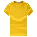 moncler polo shirts short sleeved hommes 5035-press logo orange